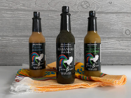 Habanero Hot Sauce Trio & Servilleta