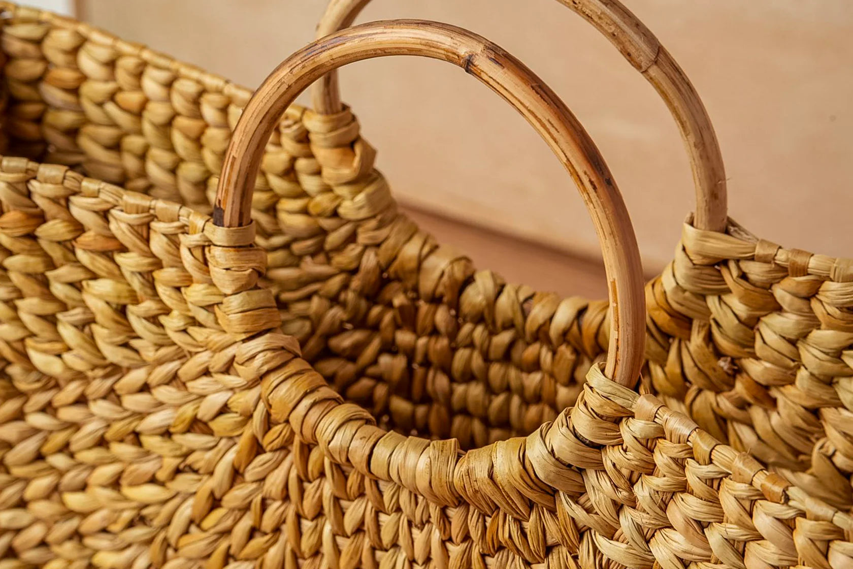 Circle Handle Palm Tote