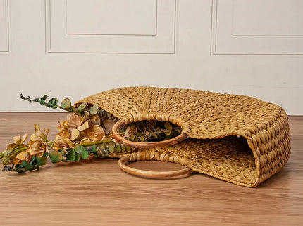 Circle Handle Palm Tote