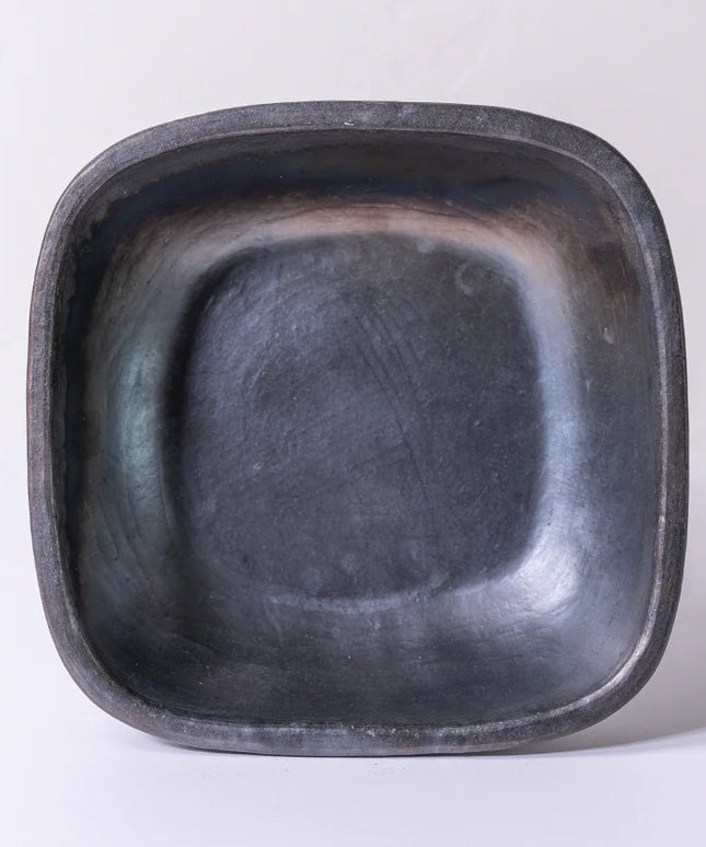 Longpi Pottery Square Bowl - Large