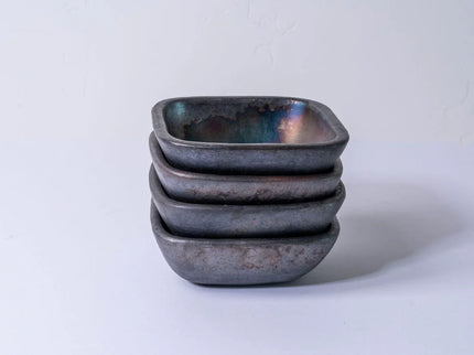 Longpi Pottery Square Bowl - Small