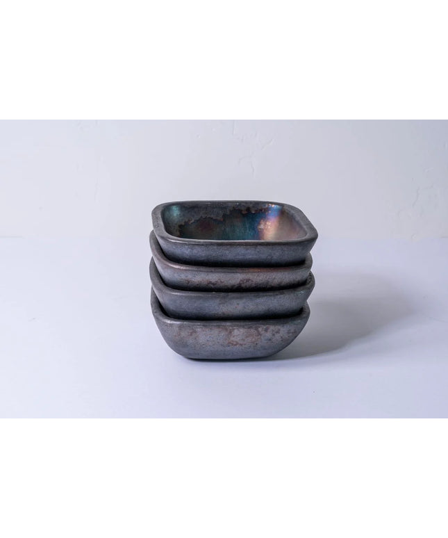 Longpi Pottery Square Bowl - Small
