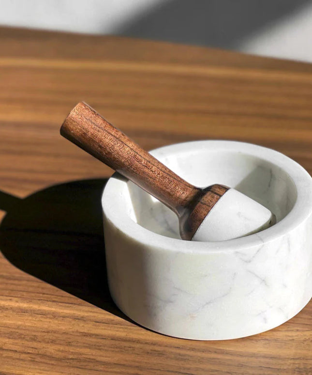 Marble Mortar & Pestle