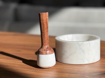 Marble Mortar & Pestle