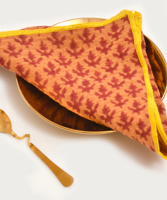 Punjabi Block Print Napkins - Set of 4