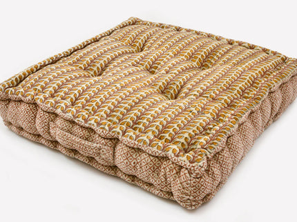 Block Print Meditation Cushion - Square