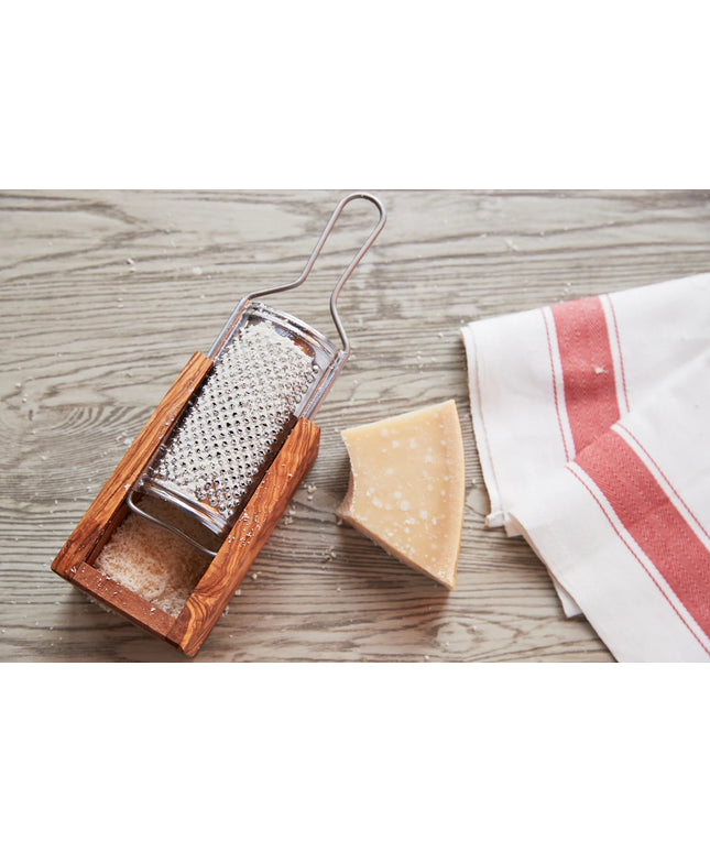 Italian Olivewood Parmesan Cheese Box Grater