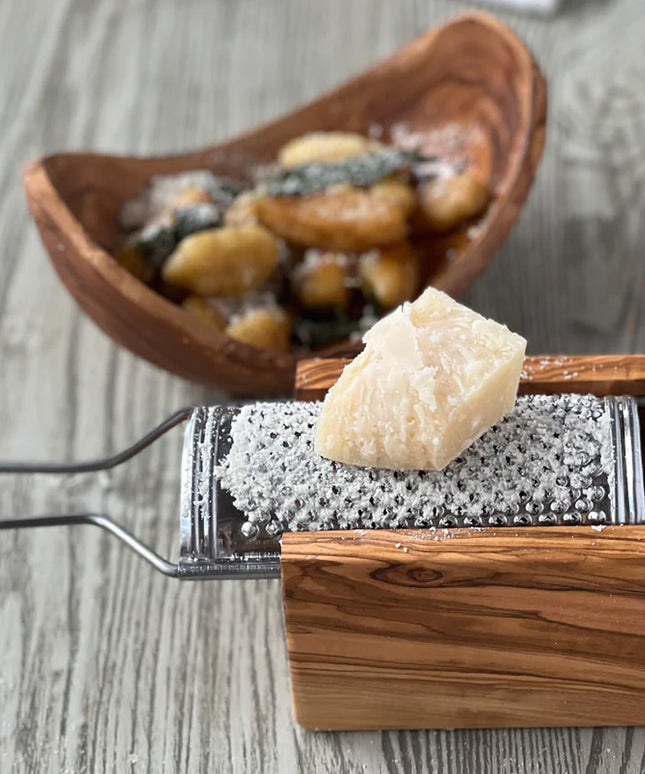 Italian Olivewood Parmesan Cheese Box Grater