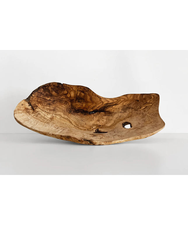 Italian Olivewood Root Fruit Bowl