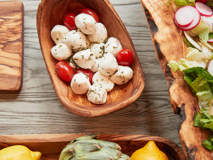Italian Olivewood Serving Bowl