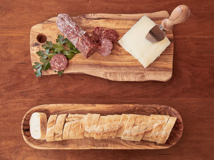 Italian Olivewood Charcuterie Board - with Hole