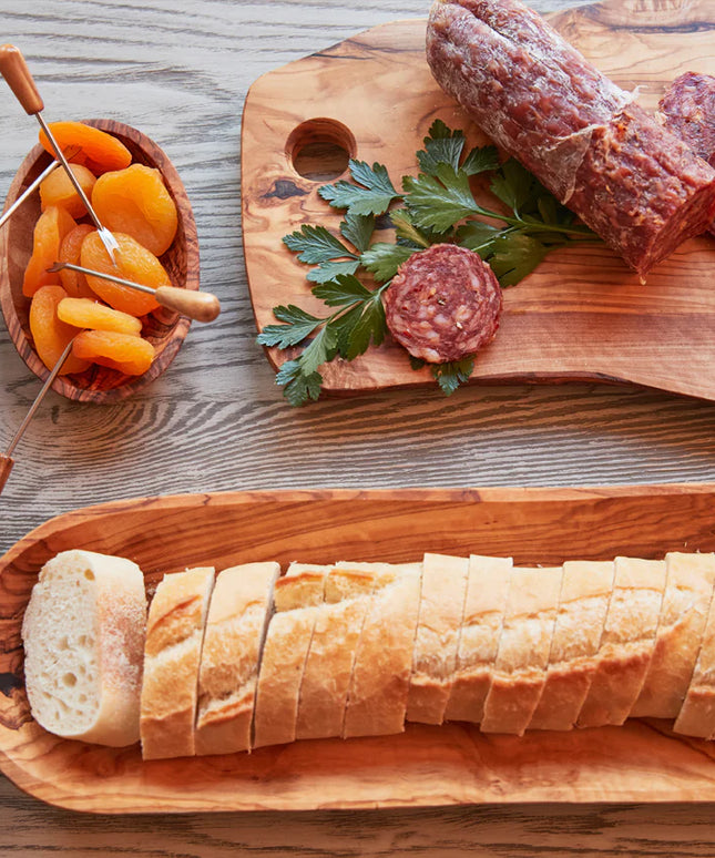 Italian Olivewood Charcuterie Board - with Hole