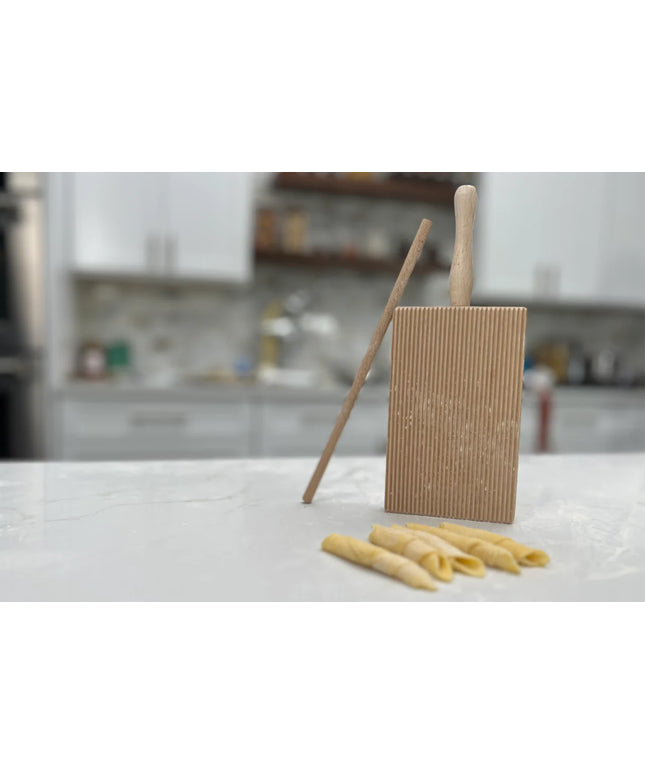 Italian Gnocchi and Garganelli Board with Rolling Pin