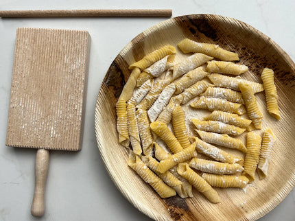 Italian Gnocchi and Garganelli Board with Rolling Pin