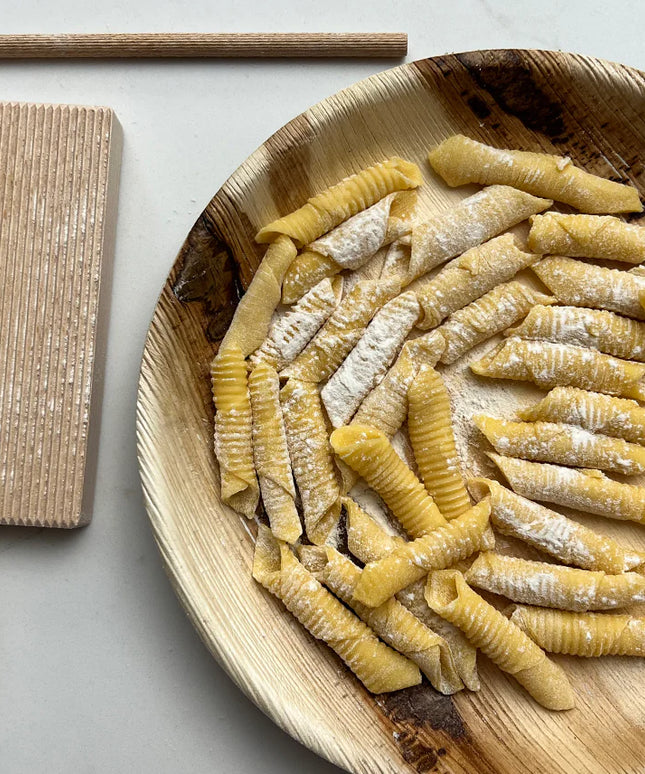 Italian Gnocchi and Garganelli Board with Rolling Pin