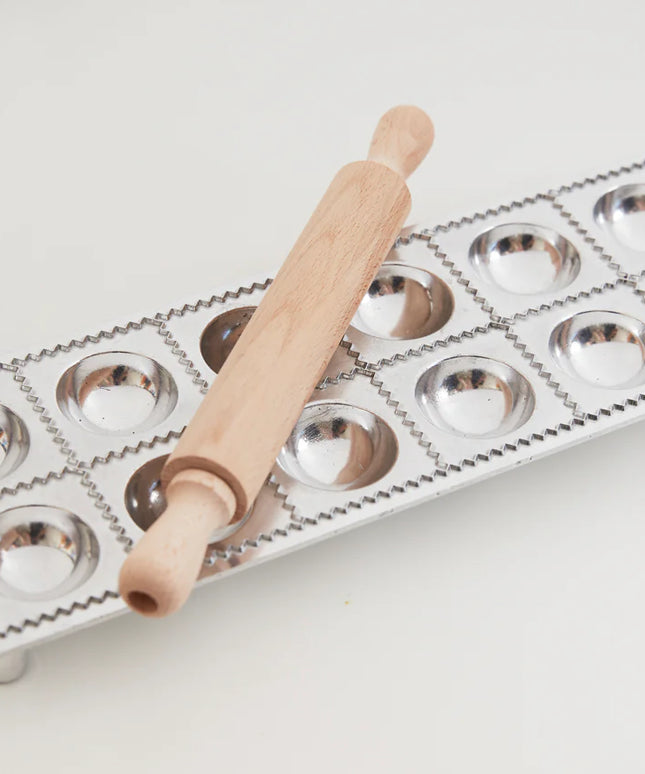Italian 12-piece Ravioli Mold with Roller