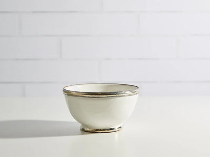 Moroccan Glazed Bowls with Berber Silver Trim