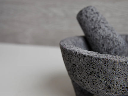 Molcajete with Tortilla Basket