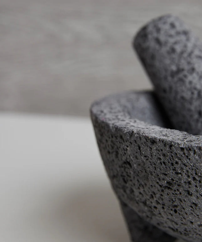 Molcajete with Tortilla Basket