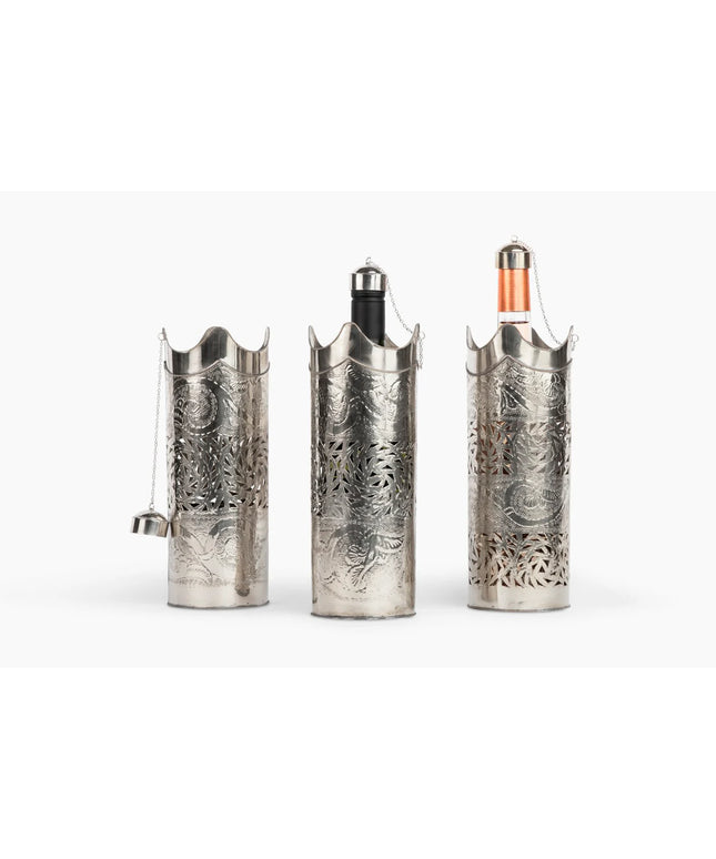Berber Silver Wine and Bottle Holder
