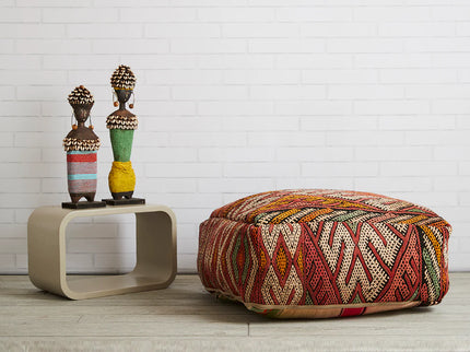 Moroccan Vintage Kilim Poufs