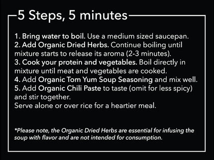 Thai for Two - Organic Tom Yum Soup
