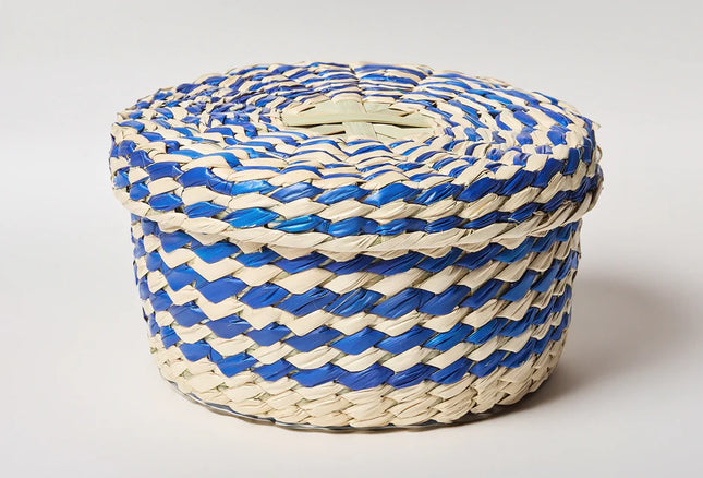 Mexican Woven Palm Tortilla Basket