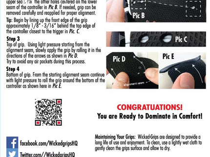 WickedGrips Pro Edition Controller Grips for Sony DualShock PlayStation 4 Controller 2 Pack with Thumb Grips