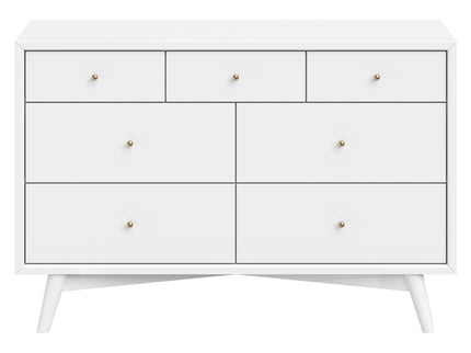 M15916W,Palma 7-Drawer Double Dresser  Assembled in White