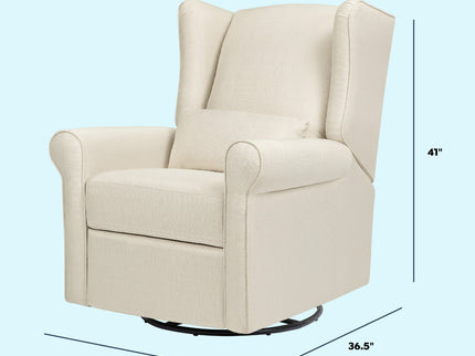 M21887NO,DaVinci,Hayden Recliner and Swivel Glider in Natural Oat