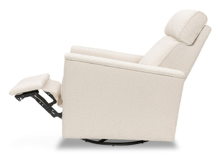 M17183PWB,Namesake,Willa Deluxe Power Glider Recliner w/Heat&Massage in Performance Ivory Boucle