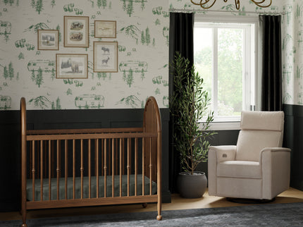 M31401NL,Namesake,Alouette 3-in-1 Convertible Spindle Crib in Natural Walnut