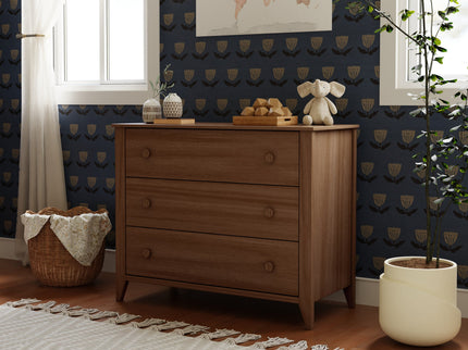 M10323NL,Babyletto,Sprout 3-Drawer Changer Dresser in Natural Walnut