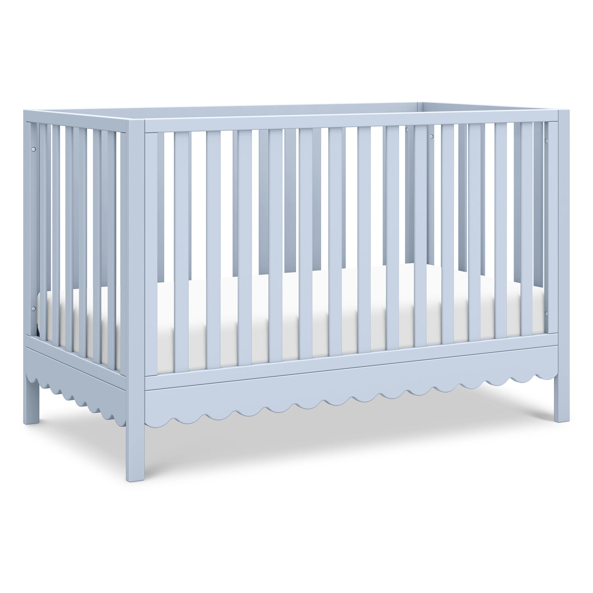 M27801PB,DaVinci,Sammy Scallop 4-in-1 Convertible Crib in Powder Blue