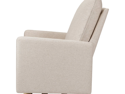 M20984PBEWLB,Babyletto,Cali Pillowback Chair and a Half Glider in Performance Beach Eco-Weave w/ Light Wood Base
