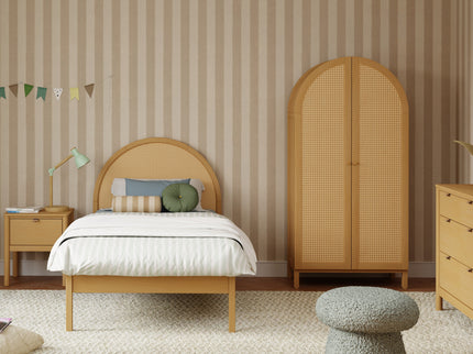 M25969HYNC,Babyletto Kids,Bondi Cane Twin Bed in Honey