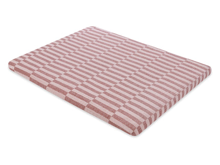 T30433,Babyletto,Maroon Stripe Muslin All-Stages Midi Crib Sheet in GOTS Certified Organic Cotton