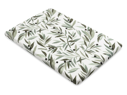 T28234,Babyletto,Olive Branches Muslin All-Stages Bassinet Sheet in GOTS Certified Organic Cotton