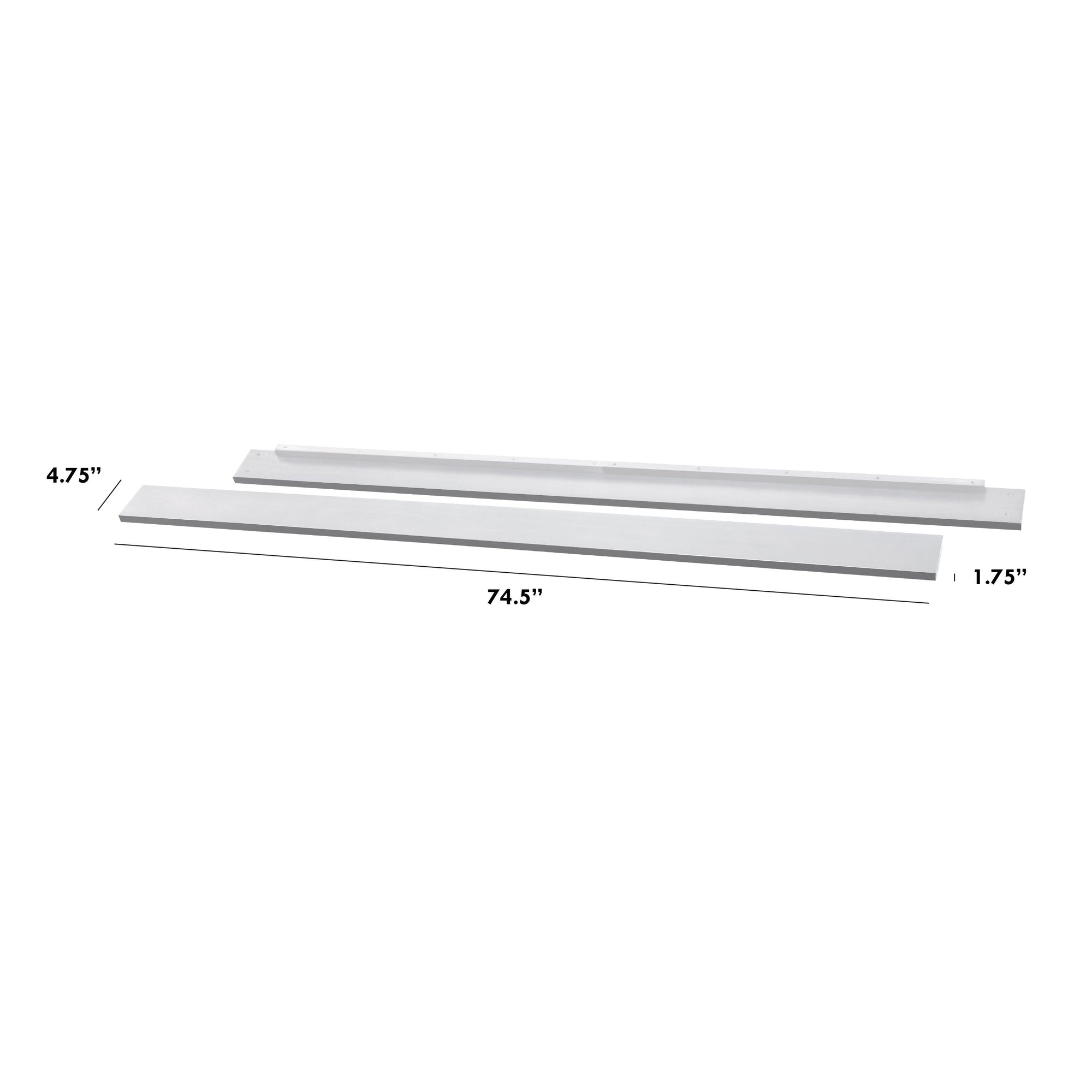 M5789W,The MDB Family,Hidden Hardware Twin/Full Size Bed Conversion Kit In White Finish