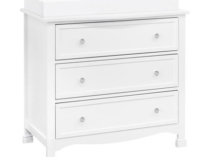 M5523W,DaVinci,Kalani 3-Drawer Dresser in White Finish