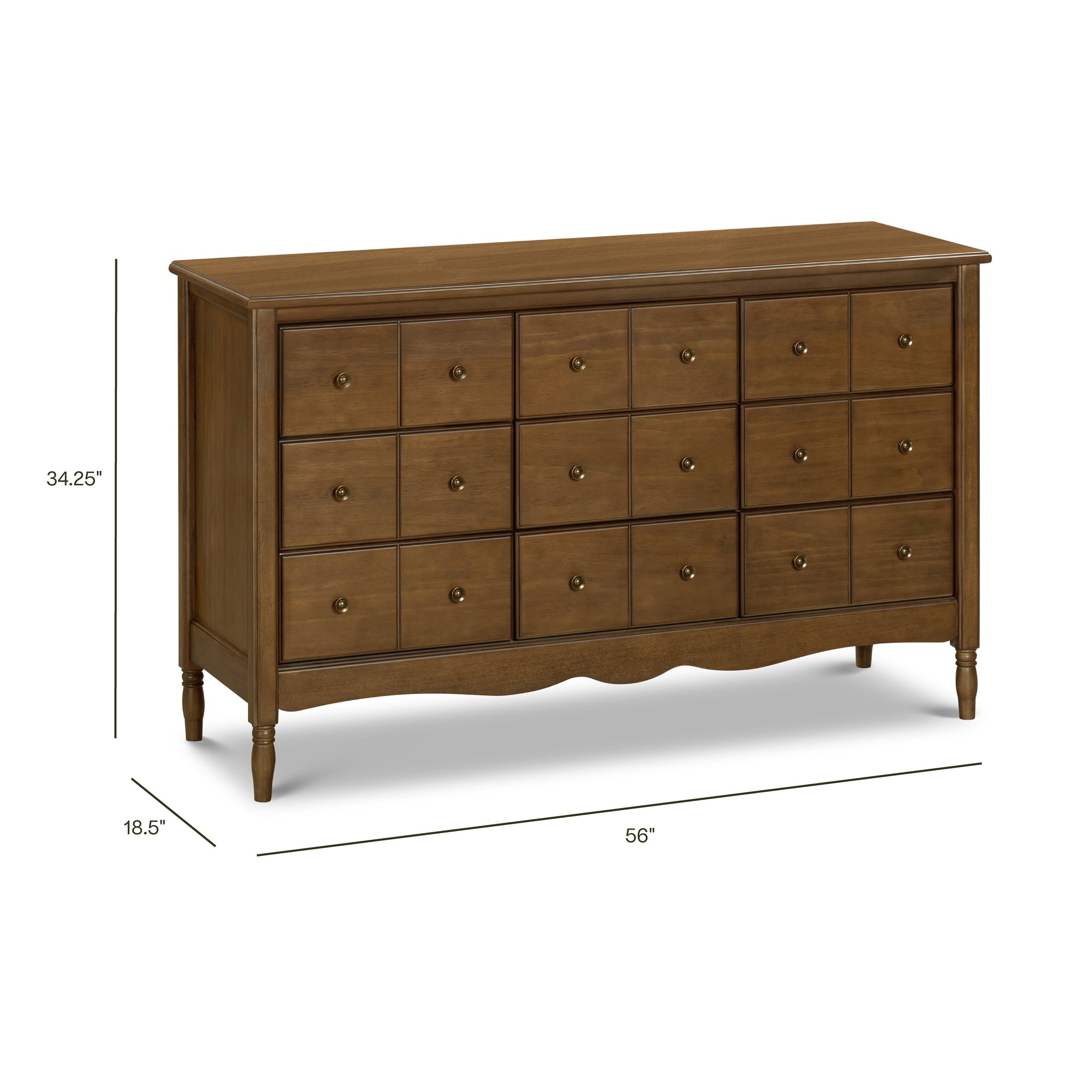 M7128NL,Namesake,Liberty 9-Drawer Assembled Dresser in Natural Walnut