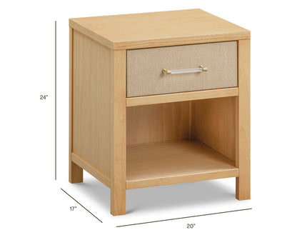 M24860HYPSEW,Namesake,Eloise Nightstand  Assembled in Honey & Performance Sand Eco-Weave