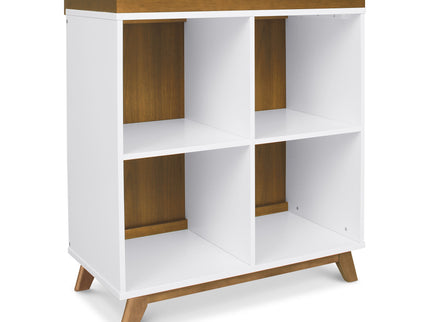 M22511WL,DaVinci,Otto Convertible Changing Table and Cubby Bookcase in White and Walnut