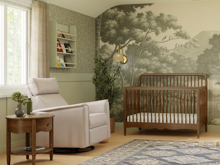 M7141NL,Namesake,Liberty 4-in-1 Convertible Spindle Crib in Natural Walnut