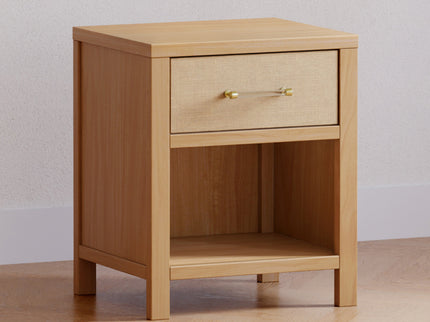 M24860HYPSEW,Namesake,Eloise Nightstand  Assembled in Honey & Performance Sand Eco-Weave