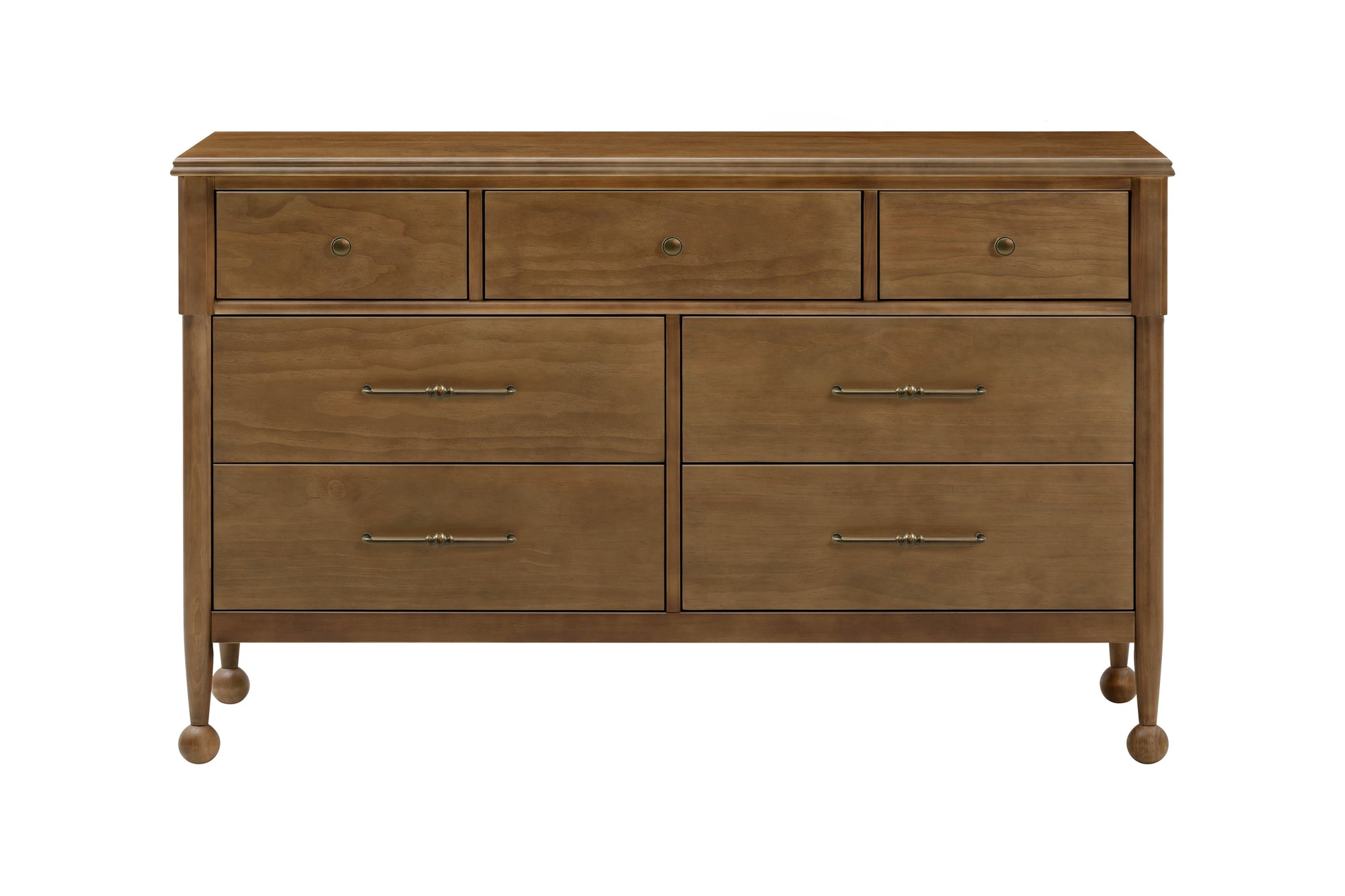 M31416NL,Namesake,Alouette 7-Drawer Assembled Dresser in Natural Walnut
