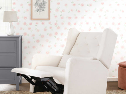 M22487PCMEW,DaVinci,Everly Recliner in Performance Cream Eco-Weave