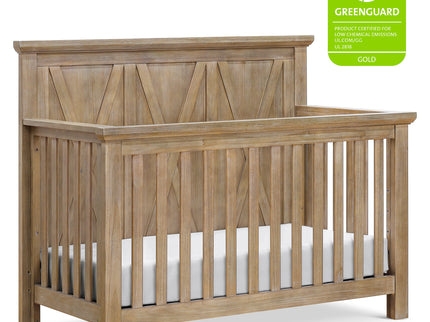 B14501DF,Monogram by Namesake,Emory Farmhouse 4-in-1 Convertible Crib in Driftwood