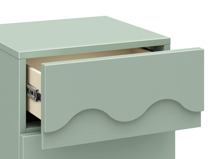 M31160LSHY,Babyletto Kids,Lido Wave Nightstand in Light Sage and Honey