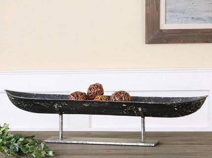 Aged Iron 30 1/4" Wide Riverboat Sculpture by Uttermost